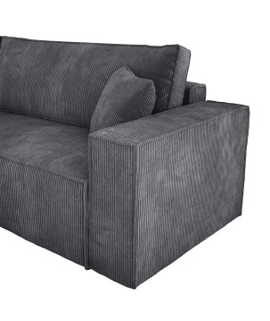 Narożnik POSO XL Lewostronny zestaw z poduszkami wolnostojący tkanina POSO 60 WERSAL