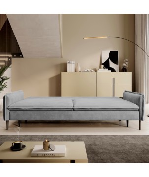 SOFA GLOSSY z funkcją spania i pojemnikiem,wolnostojąca w tkaninie APHRODITE 19 WERSAL