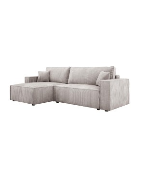 Narożnik POSO XL Lewostronny zestaw z poduszkami wolnostojący tkanina POSO 100 WERSAL