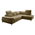 Narożnik FOCUS L z elektryczną regulacją siedziska Prawostronny w tkaninie Promocyjnej SALVADOR 10 WERSAL