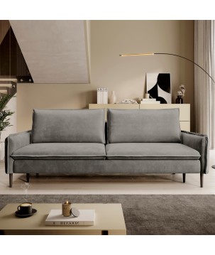 SOFA GLOSSY z funkcją spania i pojemnikiem,wolnostojąca w tkaninie APHRODITE 21 WERSAL