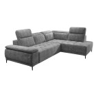 Narożnik FOCUS L z elektryczną regulacją siedziska Prawostronny w tkaninie Promocyjnej SALVADOR 14 WERSAL