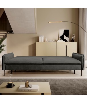 SOFA GLOSSY z funkcją spania i pojemnikiem,wolnostojąca w tkaninie APHRODITE 22 WERSAL