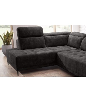 Narożnik FOCUS L z elektryczną regulacją siedziska Lewostronny w tkaninie Promocyjnej SALVADOR 16 WERSAL