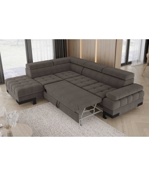 Narożnik SELVA L z funkcją spania i pojemnikiem AUSTIN 05 WERSAL