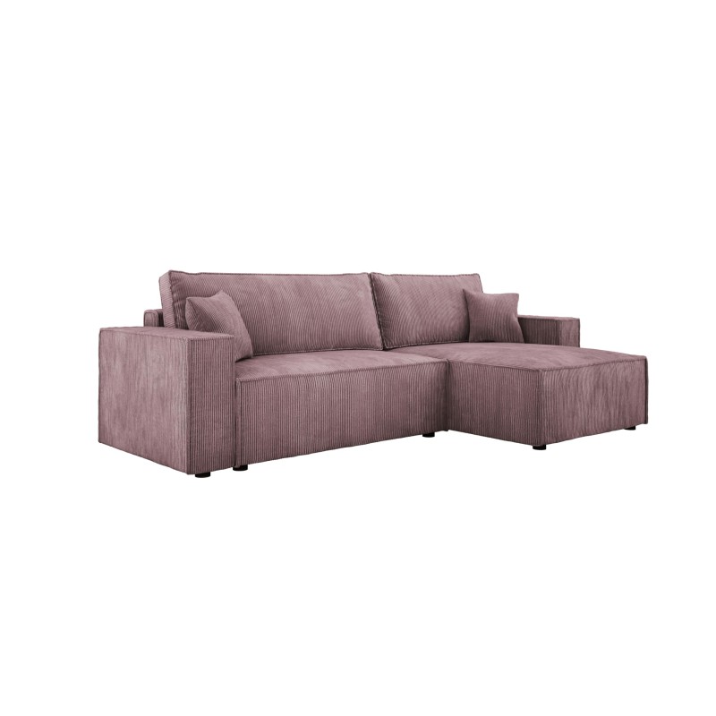 Narożnik POSO XL Prawostronny zestaw z poduszkami wolnostojący tkanina POSO 27 WERSAL