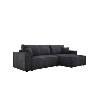 Narożnik POSO XL Prawostronny zestaw z poduszkami wolnostojący tkanina POSO 34 WERSAL