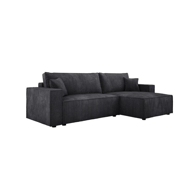 Narożnik POSO XL Prawostronny zestaw z poduszkami wolnostojący tkanina POSO 34 WERSAL