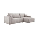 Narożnik POSO XL Prawostronny zestaw z poduszkami wolnostojący tkanina POSO 100 WERSAL