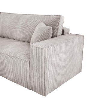 Narożnik POSO XL Prawostronny zestaw z poduszkami wolnostojący tkanina POSO 100 WERSAL