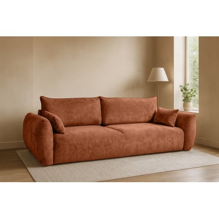 Sofa Kanapa SAPHIRE 3 osobowa wolnostojąca w tkaninie FLOW 09