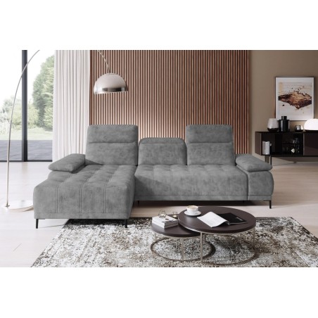 Narożnik FOCUS S z elektryczną regulacją siedziska w tkaninie Promocyjnej SALVADOR 14 WERSAL