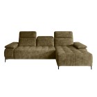 Narożnik FOCUS S z elektryczną regulacją siedziska w tkaninie Promocyjnej SALVADOR 10 WERSAL