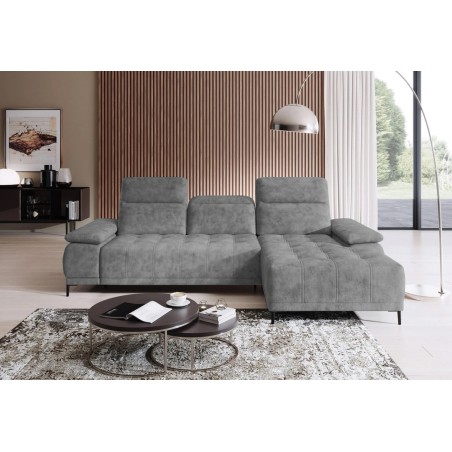 Narożnik FOCUS S z elektryczną regulacją siedziska w tkaninie Promocyjnej SALVADOR 14 WERSAL