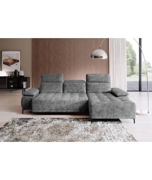 Narożnik FOCUS S z elektryczną regulacją siedziska w tkaninie Promocyjnej SALVADOR 14 WERSAL