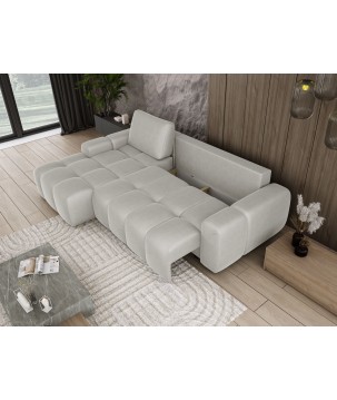 Narożnik MAILO funkcja spania DL z pojemnikiem SOLAR 03 WERSAL