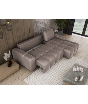 Narożnik MAILO funkcja spania DL z pojemnikiem SOLAR 16 WERSAL