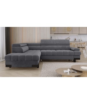 Narożnik SELVA L z funkcją spania i pojemnikiem SALVADOR 15 WERSAL