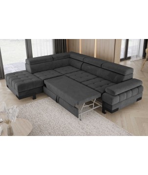 Narożnik SELVA L z funkcją spania i pojemnikiem SALVADOR 16 WERSAL