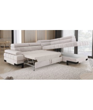 Narożnik SELVA L z funkcją spania i pojemnikiem SALVADOR 01 WERSAL