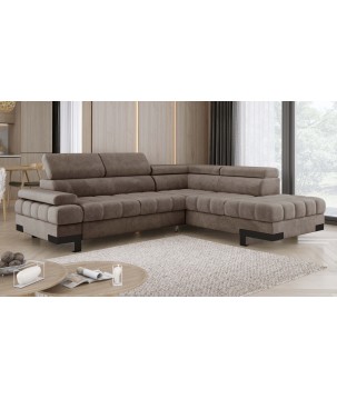 Narożnik SELVA L z funkcją spania i pojemnikiem SALVADOR 03 WERSAL