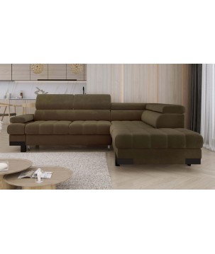 Narożnik SELVA L z funkcją spania i pojemnikiem SALVADOR 10 WERSAL