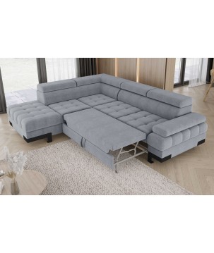 Narożnik SELVA L z funkcją spania i pojemnikiem AUSTIN 18 WERSAL