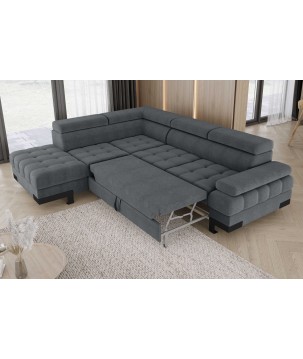 Narożnik SELVA L z funkcją spania i pojemnikiem AUSTIN 19 WERSAL