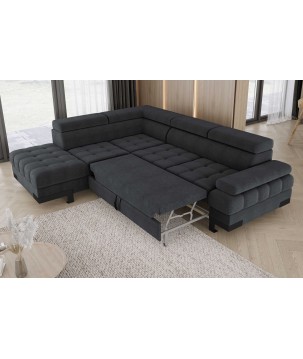 Narożnik SELVA L z funkcją spania i pojemnikiem AUSTIN 20 WERSAL