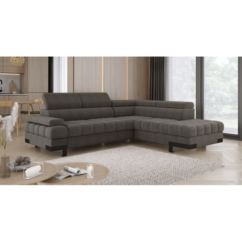 Narożnik SELVA L z funkcją spania i pojemnikiem AUSTIN 05 WERSAL