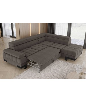 Narożnik SELVA L z funkcją spania i pojemnikiem AUSTIN 05 WERSAL