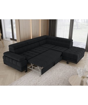 Narożnik SELVA L z funkcją spania i pojemnikiem AUSTIN 21 WERSAL