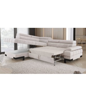 Narożnik SELVA L z funkcją spania i pojemnikiem SALVADOR 01 WERSAL