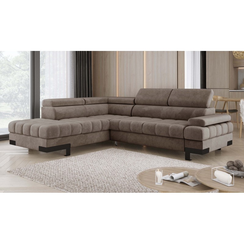 Narożnik SELVA L z funkcją spania i pojemnikiem SALVADOR 03 WERSAL