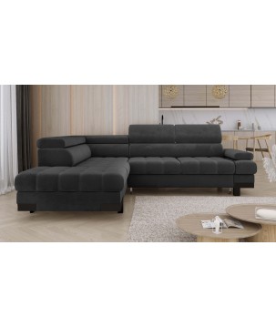 Narożnik SELVA L z funkcją spania i pojemnikiem WERSAL