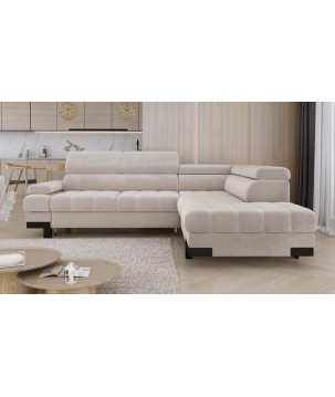 Narożnik SELVA L z funkcją spania i pojemnikiem SALVADOR 01 WERSAL