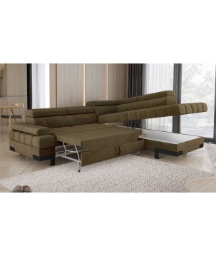 Narożnik SELVA L z funkcją spania i pojemnikiem SALVADOR 10 WERSAL