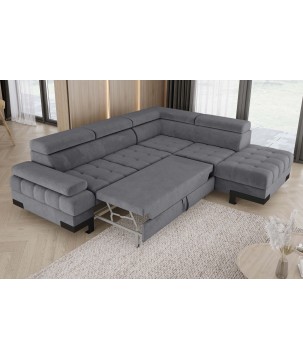 Narożnik SELVA L z funkcją spania i pojemnikiem SALVADOR 15 WERSAL