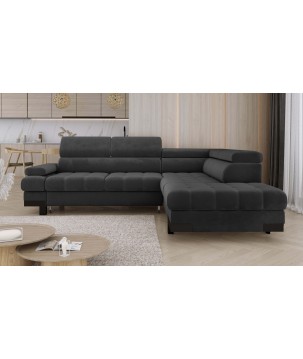 Narożnik SELVA L z funkcją spania i pojemnikiem SALVADOR 16 WERSAL