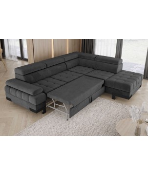 Narożnik SELVA L z funkcją spania i pojemnikiem SALVADOR 16 WERSAL