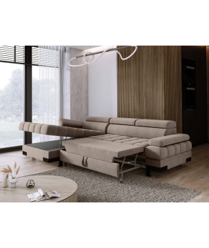 Narożnik SELVA S z funkcją spania i pojemnikiem AUSTIN 04 WERSAL