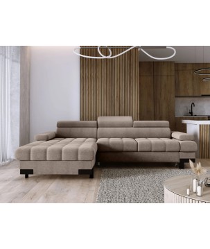 Narożnik SELVA S z funkcją spania i pojemnikiem AUSTIN 04 WERSAL