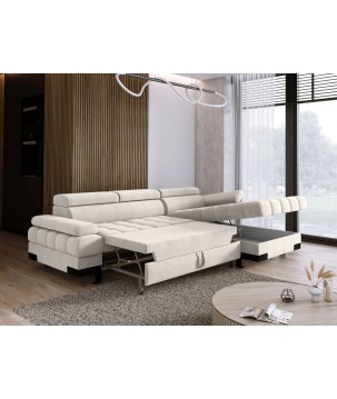 Narożnik SELVA S z funkcją spania i pojemnikiem AUSTIN 01 WERSAL