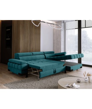 Narożnik SELVA S z funkcją spania i pojemnikiem AUSTIN 14 WERSAL