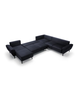 Narożnik BOSCO XL zestaw z elektryczną funkcją regulacji tkanina Monolith 79 Antracytowy WERSAL