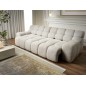Sofa Kanapa CAMPILE 4 osobowa z elektryczną regulacją siedziska wolnostojąca w tkaninie EDEN 01 WERSAL