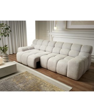 Sofa Kanapa CAMPILE 4 osobowa z elektryczną regulacją siedziska wolnostojąca w tkaninie EDEN 01 WERSAL