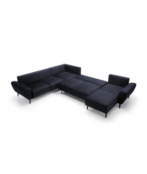 Narożnik BOSCO XL zestaw z elektryczną funkcją regulacji tkanina Monolith 79 Antracytowy WERSAL