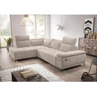 Narożnik FOCUS L z elektryczną regulacją siedziska Lewostronny w tkaninie w tkaninie SALVADOR 02 WERSAL