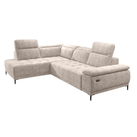 Narożnik FOCUS L z elektryczną regulacją siedziska Lewostronny w tkaninie w tkaninie SALVADOR 02 WERSAL